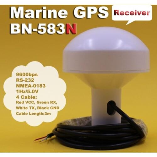 GNSS Antenna Receiver BN-583N RS232 Mushroom Head Shell GPS Beidou Module 5V DIY Wiring