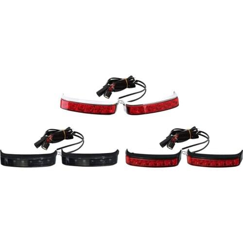 Saddlebag Tail Run Brake Signal Light Lamp LED Len Compatible with Fit for Harley Glide 14-18 Parts Acc