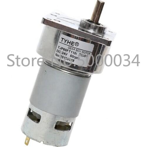 Commodity Stocks 60mm Diameter 12v large torque 10nm rs-775 dc metal geared motor with High strength gear for retailing mark