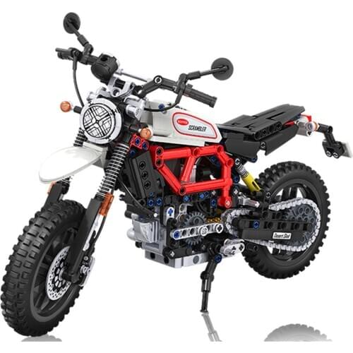 Winner 7053 Creative Motorbike Series Assembly 611pcs Climbing Motorcycle Building Blocks MOC Bricks Motor Model Kits Boy Toys
