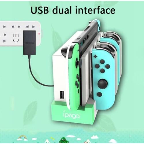 PG-9186 Controller Charger Charging Dock Stand Station Holder for Nintendo Switch NS Joy Con Game Console Gamepad Accessories