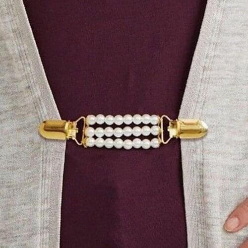 Collar Clip Anti-deform Eye-catching Alloy Cardigan Collar Clip Women Clothing Brooches Accesories