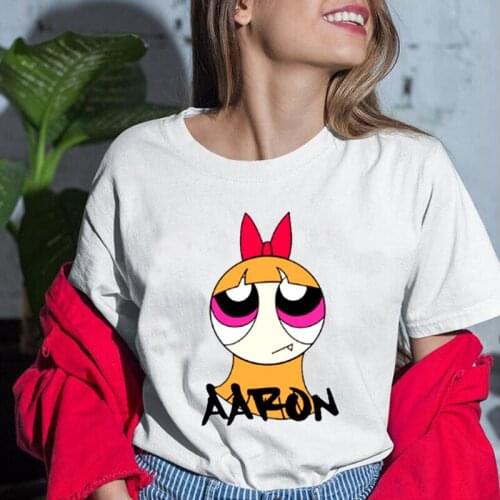Streetwear Cartoon Print Women Tshirts Ladies Short Sleeve T-shirt Tops Summer New Fashion Harajuku Cotton Tee Shirt Femme