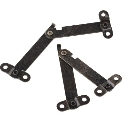 2pcs Lid Support Hinges 61*11mm Lift Up Stay Hinge Lid Brackets for Wooden Box Jewelry Case