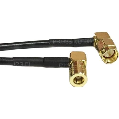 2PCS SMA Male Plug Right Angle Switch SMB Female Right Angle Connector RG174 Cable 20CM8" Adapter Wholesale Fast Ship