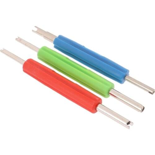 2 Ways Tire Tyre Valve Stem Core Remover Key Tool A/C and Auto Car Motorcycle Bicycle Car Truck Motor Repair Tool