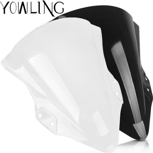 2021 Hot sale Windscreen Windshield For Kawasaki Ninja 400 250 2018 2019 2020 Motorcycle Double Bubble Ninja400 Ninja250 18 19