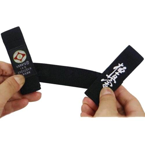2020 New IKO Kyokushin Karate Belt Fixed retainer Black Belt Fixer High Quality WKO Shinkyokushin Karate Belt Fixer 보유자와 가라테