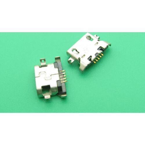 500pcs Micro USB Charging Port For Lenovo A670 S650 S720 S820 S658T A830 A850 S939 S6000 USB Jack Connector Socket