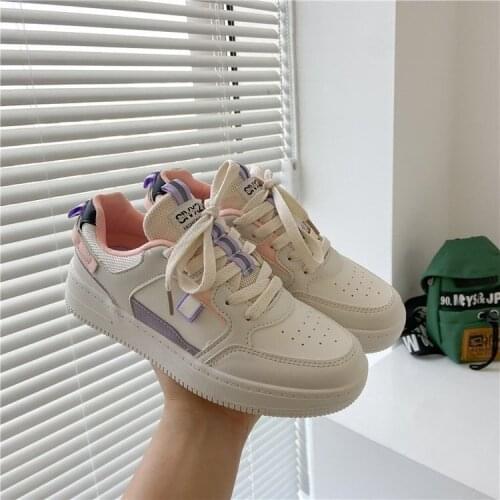 White Shoes Womens Shoes 2021 Spring New Student Running Korean Casual Shoes Ins Street Shooting Sports Board Shoes Fashion