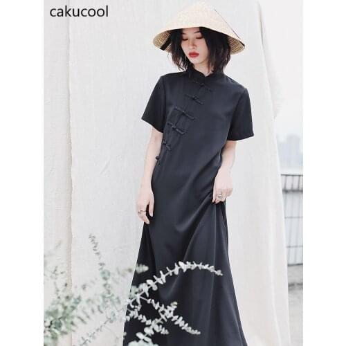 Однотонные летние платья Cakucool China At AliExpress