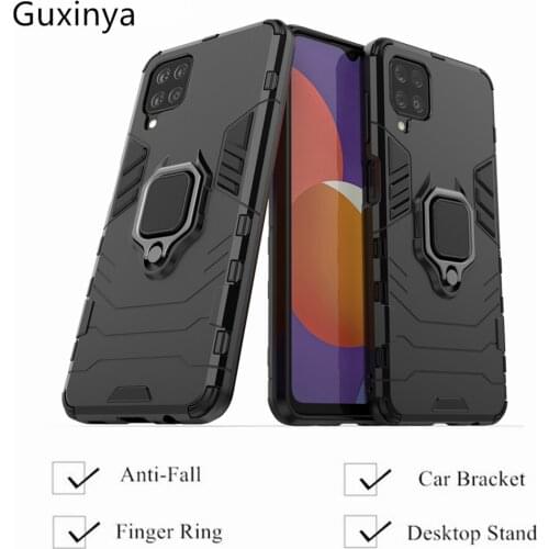 Phone Cases For Samsung M12 Cases Luxury Armor Magnetic Ring Cover For Samsung Galaxy M12 Shell M12 Funda 6.5"