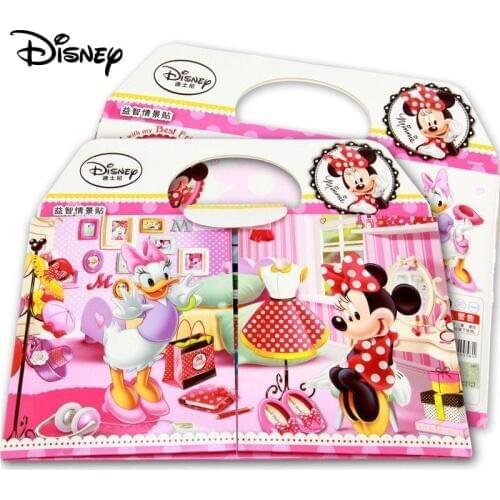 Disney bubble stickers authentic Mickey Minnie childrens stickers this scene sticker