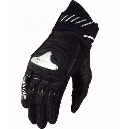 Touch screen leather Motorcycle Gloves Motocross Off-Road Racing Gloves Motorbike Riding Full Finger Gloves MTB DH Cycling Luvas