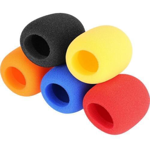 Bolymic Mikrofon Windshield Microphone Sock Foam Cover Mic Sponge Handheld 5 Colors 5 Pack For Shure PG58 SM58 PGX SLX