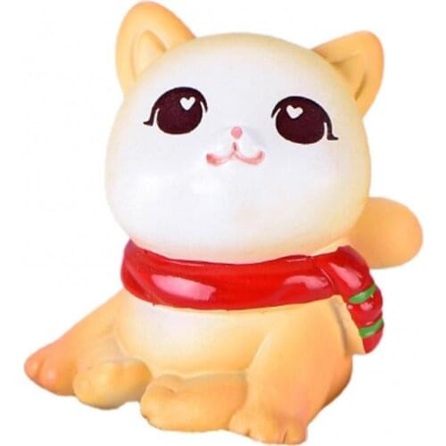 Cartoon Animal Cow Dog Cat Deer Penguin Landscape Mini Ornament Garden Decor