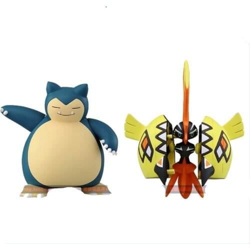 Pokemon Snorlax and Tapu Koko Cute Joints Movable Action Figure Ornament Model Toys