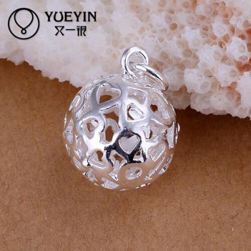 Silver plated pendant for women Necklace accessories Trendy wedding jewelry P174 lovers beautifully for Gift