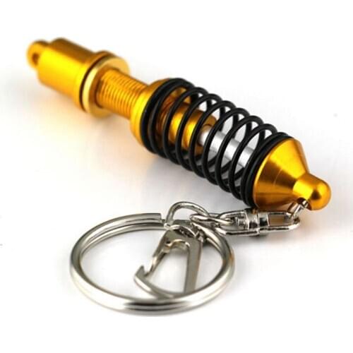 Adjustable Brand New High Quality Shock Absorber Cool As Gift Metal Keychain Spring Car Part Shock Absorber Keyring Alloy Gift