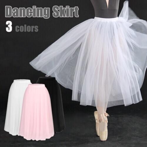 Romantic Ballet Dance Tutu Skirt Women Girls Gymnastics Wrap Skirt Training Ballet Skirts Ballet Dancing Costume