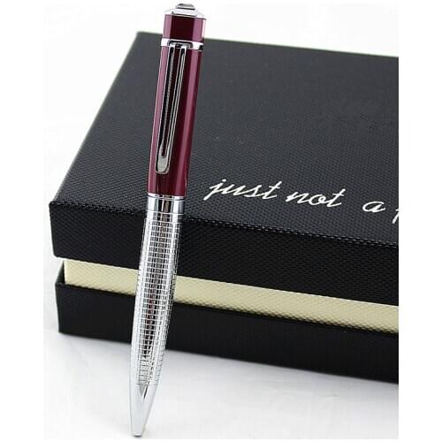Luxury pen diamond Full metal Golden Clip Ballpoint Pen Business Office school supplies Rollerball Pen