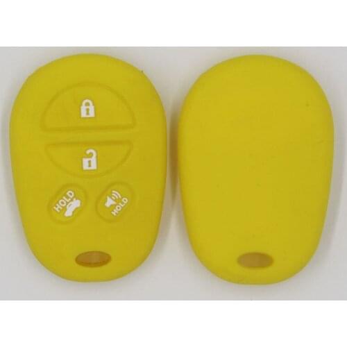 Silicone Rubber key fob cover case sleeve set protective skin jacket for Toyota Camry 2019 CHR Prius Corolla RAV4 Remote Holder