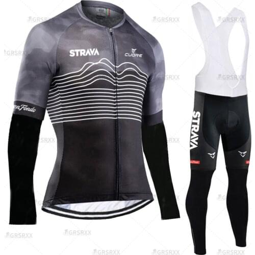 STRAVA Spring Comfortable Bicycle Jersey Suits 2021 Bicycle Team Cycling Sportswear Clothing Womens Anti-UV Long Sleeves Shirts