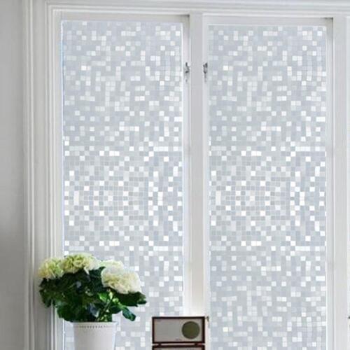 Magic Mosaic Matte Glass Window Film PVC Privacy Protection Living Room Bedroom Sun Protection Thermal Stickers