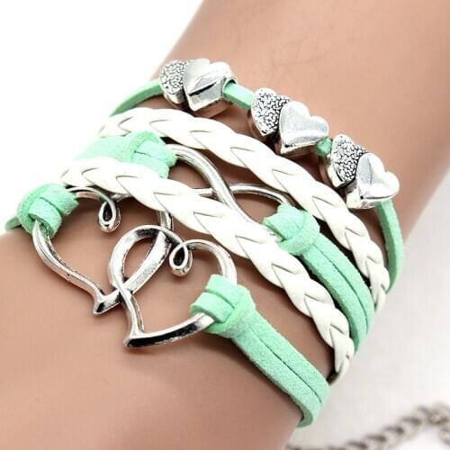 Bracelet Woman Men Charm Bracelets Fashion Rope Chain Armband Vintage Bracelets & Bangles 2021 New 5pcs/set