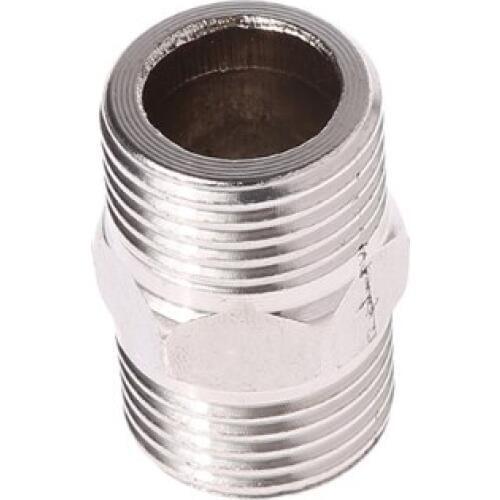 1/2" Male x 1/2" Male Hex Nipple Stainless Steel SS304 Threaded Pipe Fitting NPT