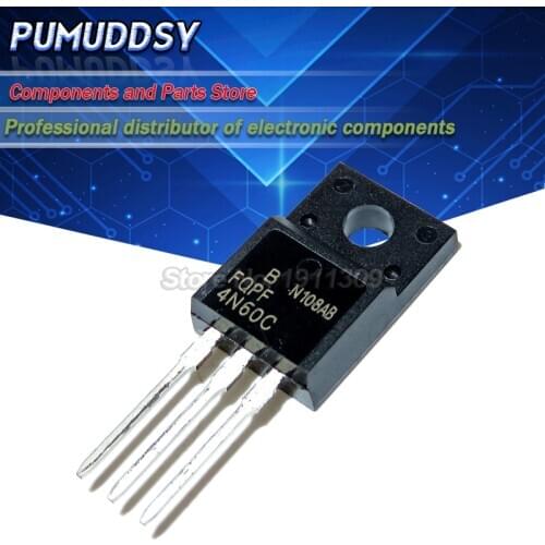 10PCS FQPF4N60C TO-220 4N60C 4N60 TO220 IC