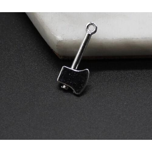 10pcs creative diy jewelry alloy accessories personalized life tools axe pendant pendant wholesale