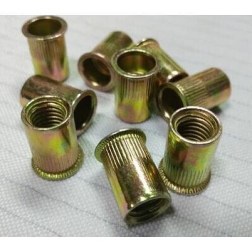 100PCS M4 rivet nuts column pattern rivet nuts knurled rivet nuts rivet nut