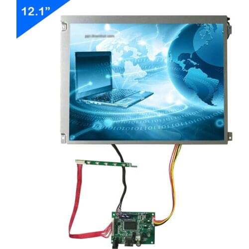 12.1 Inch 800*600 Industrial Screen With Control Board Support HDMI Input DIY Extend LCD Display