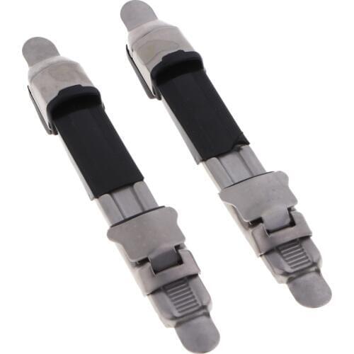 2pcs Metal Fishing Reel Seat Fishing Rod Clip Pole Fitted Deck Stainless Steel Accessories DIY