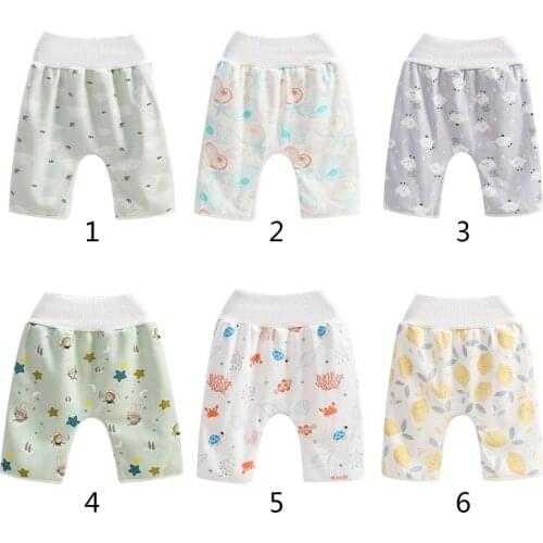 23GD 2 in 1 Comfy Child Baby Diaper Skirt Shorts Pure Cotton Waterproof Nappy Pants