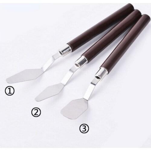 3pcs/set Professional Stainless Steel Artist Painting Palette Knife Kit Clay Tools High Quality Spatula Paint Art Craft