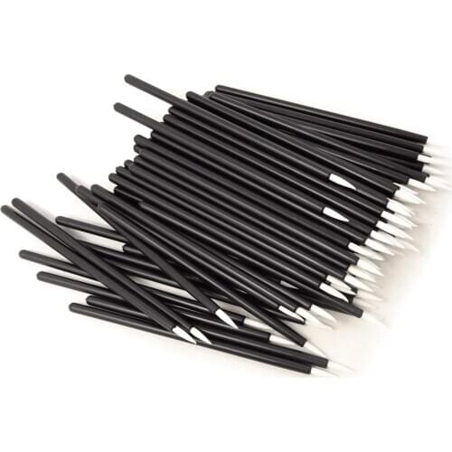 50pcs/pack Disposable Eyeliner Brushes Individual Applicator Superfine Nylon Eye LinerLiquid Wand Eye Liner Professional Brush