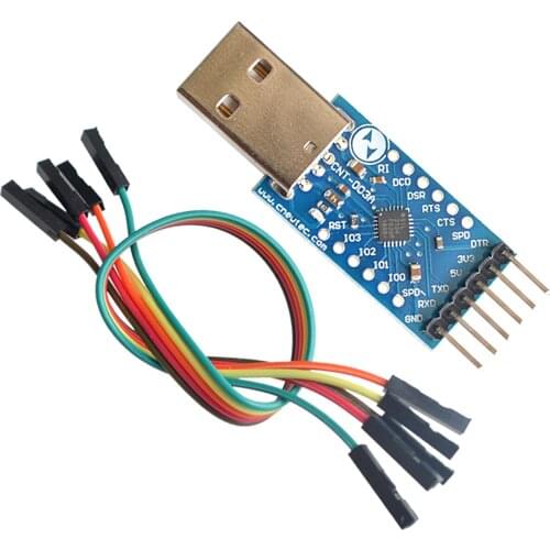 USB 2.0 to TTL UART 6PIN Module Serial Converter CP2104 STC PRGMR Replace CP2102 With Dupont Cables