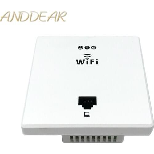 ANDDEAR White Wireless WiFi in Wall AP High Quality Hotel Rooms Wi-Fi Cover Mini Wall-mount AP Router Access Point
