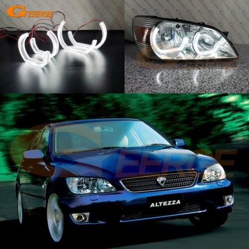 For Toyota Altezza SXE10 Gita (Japan) Excellent Ultra bright DTM M4 Style led Angel Eyes halo rings Car styling Day Light