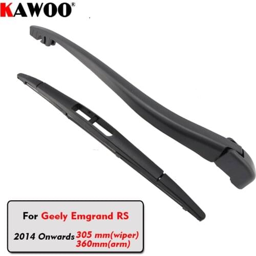 KAWOO Car Rear Wiper Blades Back Window Wipers Arm For Geely Emgrand RS Hatchback(2014-) 305mm Auto Windscreen Blade Accessories