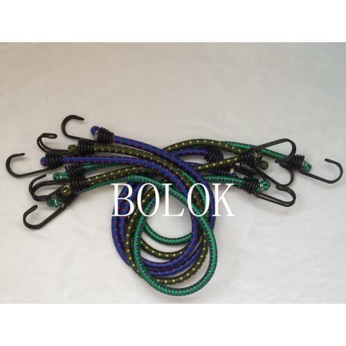100PCS/Lot 8mm *60cm length bicycle elastic cords bungee elastic Rope Tied High Luggage Rope with hook in both end