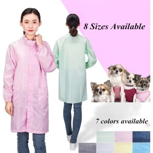 Pet Groomer Work Clothes Waterproof Grooming Apron With Pockets Anti Sticking Wool Apron For Dog/Cat Bath Cleaning G1014