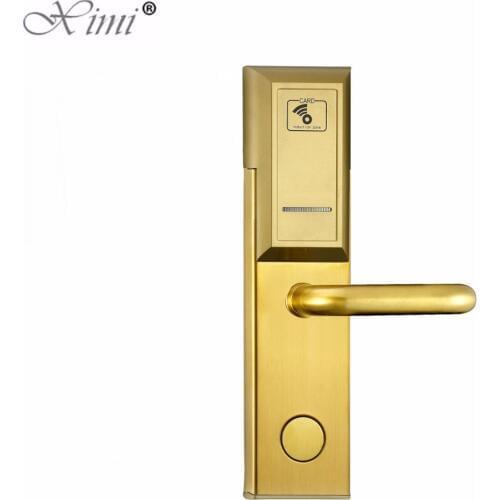 Good Quality Fashion Look EM4305 Smart Electric Hotel Door Lock Terminal Standalone RFID Card Door Lock With Free Software