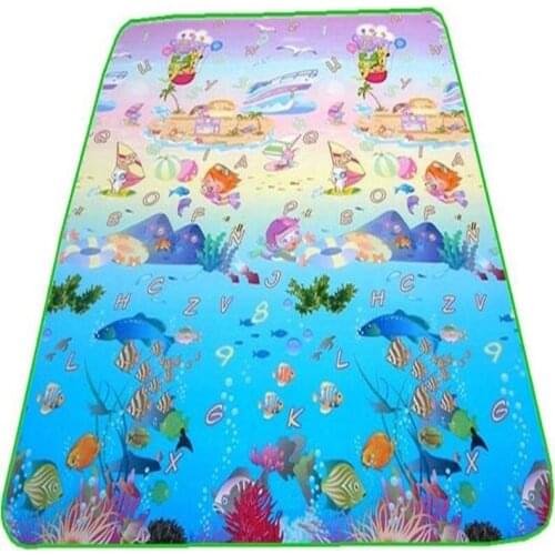 Baby Play Gym Mats Single Side Outdoor Crawling Carpets Family Picnic Rugs Thickness of 5MM 3 Size Dimension