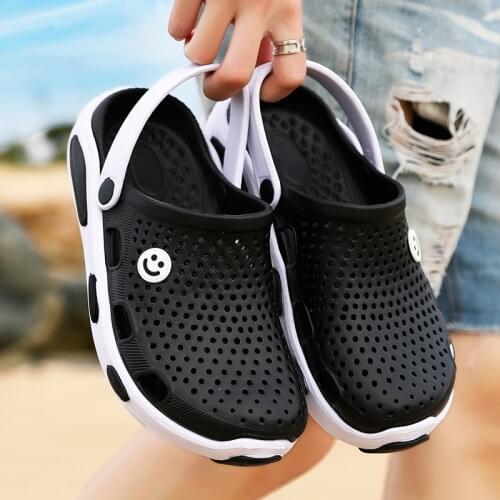 Unisex Fashion Beach Sandals Thick Sole Slipper Waterproof Garden Clog Anti-Slip Sandals Flip Flops for Women Men