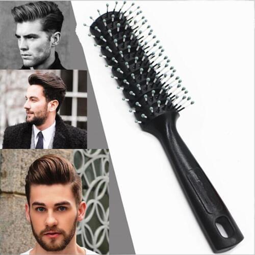 Gentle Men Hair Brush Tangle Wet Dry for Fashion Hair Brush Bristles Men Hair Brush A4