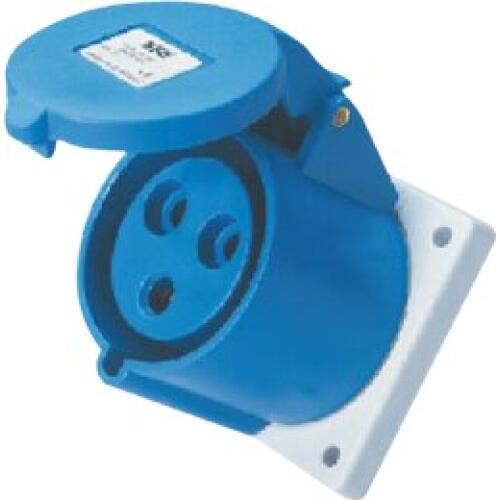 N-313 16A 220-240V 3pin Industrial Direct Socket 2P+E with CE ROHS 1 Year Warranty IP44 Waterproof Connector