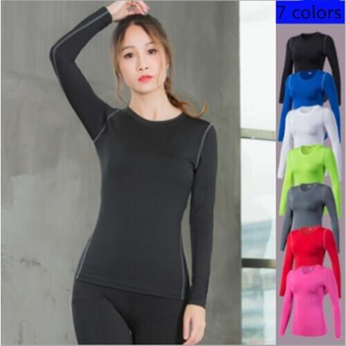 New Sportswear Yoga Shirt Women Fitness Sport Top Long Sleeve Elastic Jersey Women Gym Training Running T-shirt Sport Clothing
